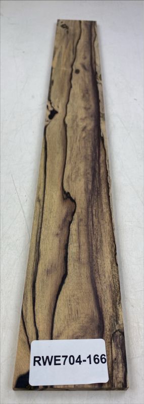 Fretboard Royal White Ebony, 725x89x8mm, Unique Piece #166